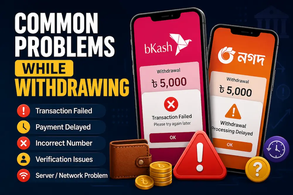 Common Problems While Withdrawing